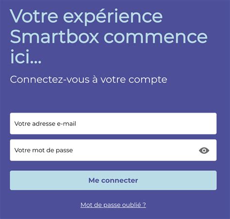 smartbox portal|smartbox mon compte partenaire.